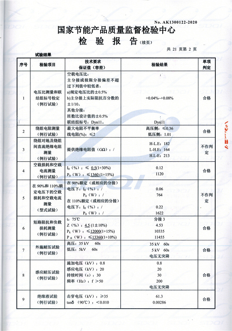 高低压试验报告-S11-1250巴南巴南巴南油浸式变压器-2.jpg